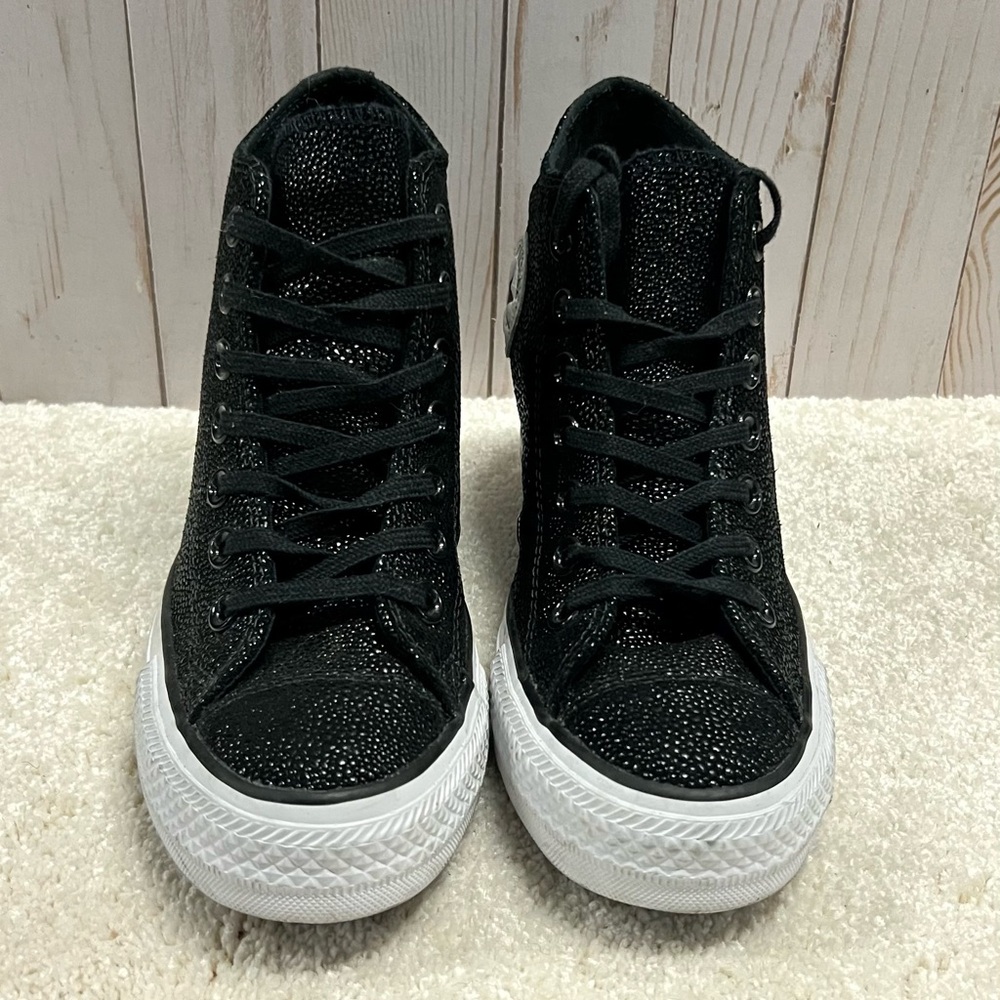 Converse Black Glitter High-Top Sneakers